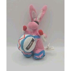 1997 Pink Energizer Bunny 6" Mascot With Tags Plush Drum Eveready Co Advertising